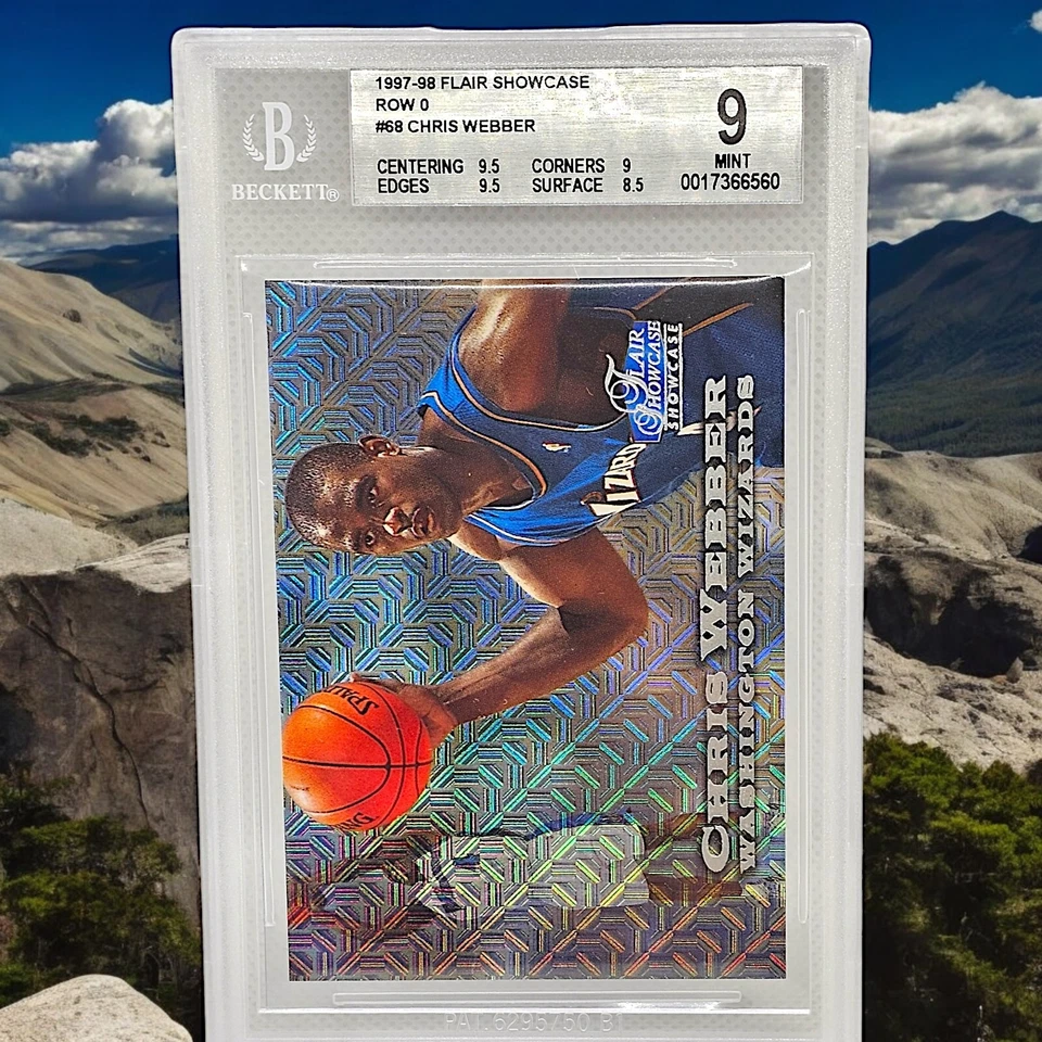 Flair Showcase Legacy Collection 1997-98 Chris Webber fila 0 #68 BGS como nuevo 9 NBA Foto 3 de 3
