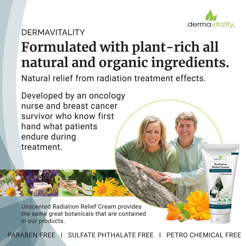 Unscented Radiation Burn Relief Cream Calendula Cream for Radiation