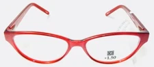 CORINNE McCORMACK BETTY METALLIC RED READING GLASSES +1.50 - BRAND NEW WITH TAG 
