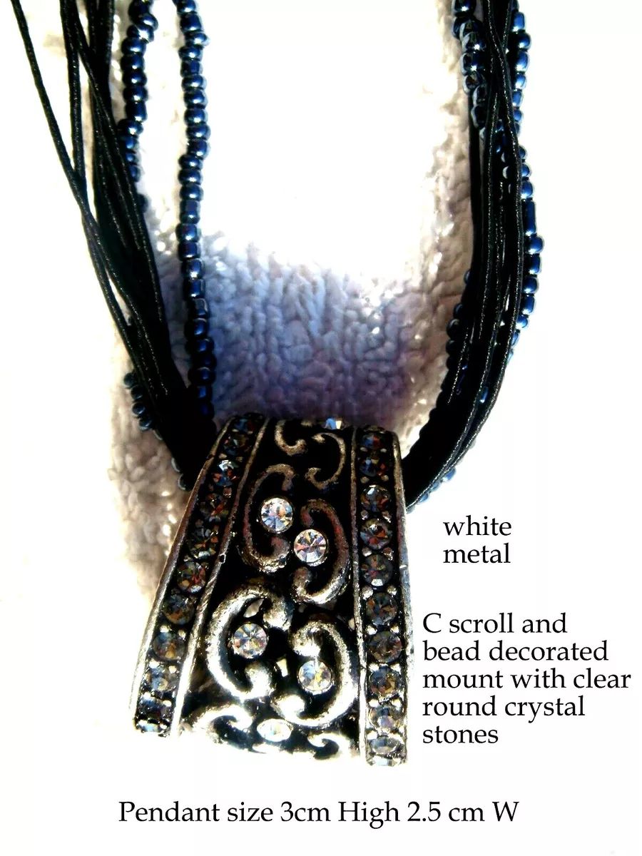 Metal ring shop necklace