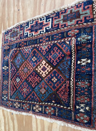 Antique Handmade Kurdish Rug/ Bag, 28" x 24" #17594 - Picture 7 of 7