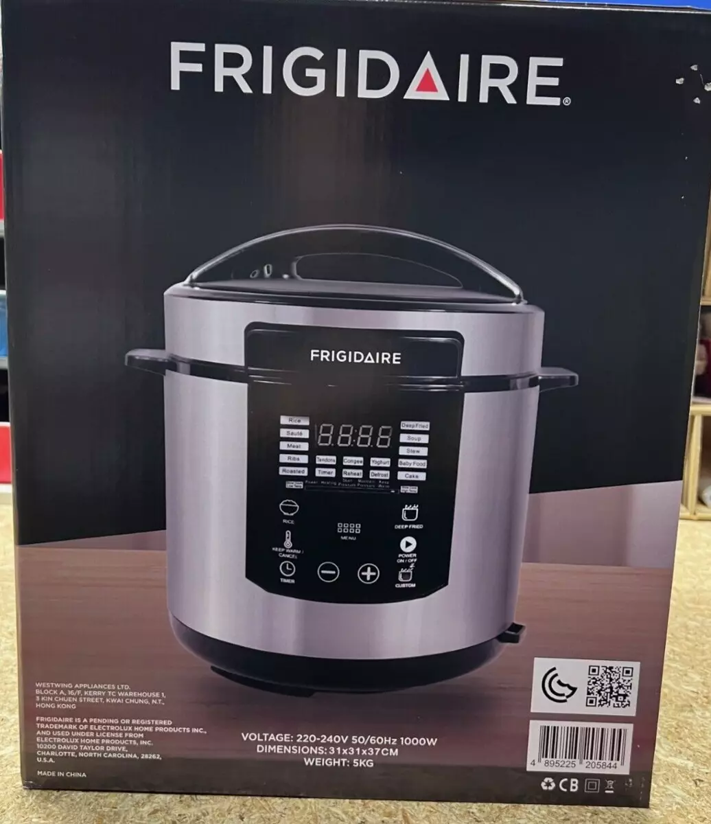 Frigidaire FDPC6001 220 Volt 6-Ltr Instant Pressure Cooker 220V 240V for  Export