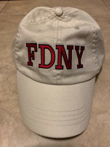 Fire Dept Off White Hat Cap 