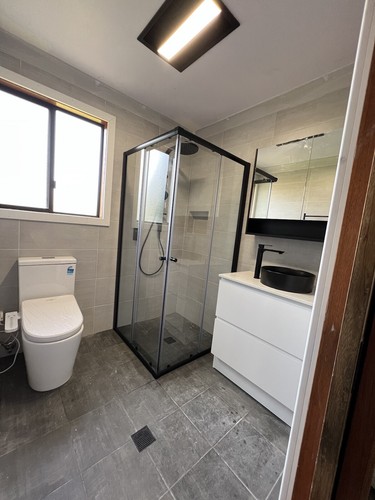 Semi Frameless Double Sliding Doors Black Shower Screens 900x900mm - Picture 4 of 10