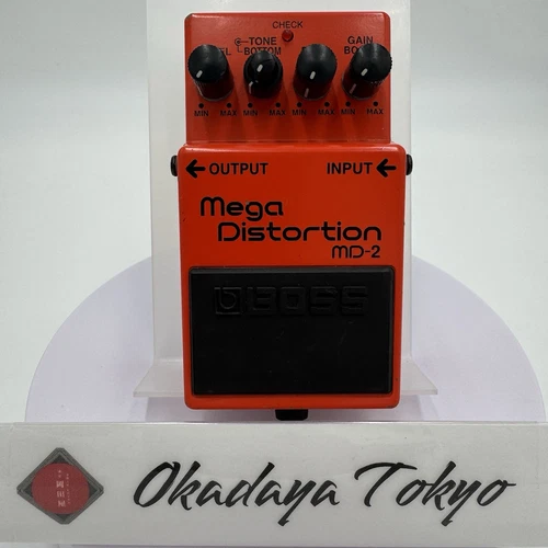 BOSS MD-2 Mega Distortion Guitar Effects Pedal Test Completed Good Condition