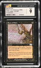 RAIN OF FILTH Urza's Saga CGC 9 Vintage MTG [Nostalgium]