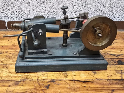 Vintage Horizontal Double Piston Steam Engine Model High Quality Handmade
