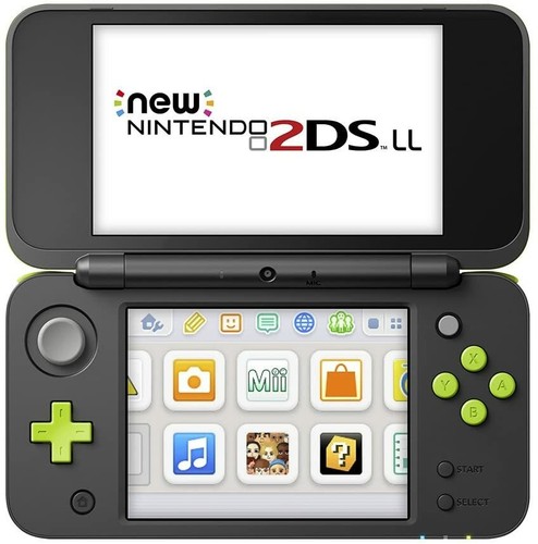 NEW Nintendo 2DS XL LL Schwarz × Limette Handheld-Konsole Spielregion NTSC-J - Bild 10 von 24