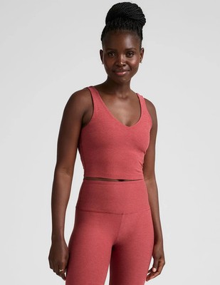 Beyond Yoga Spacedye Good Day Cropped Tank Size Small Faded Rose Heather SD4706