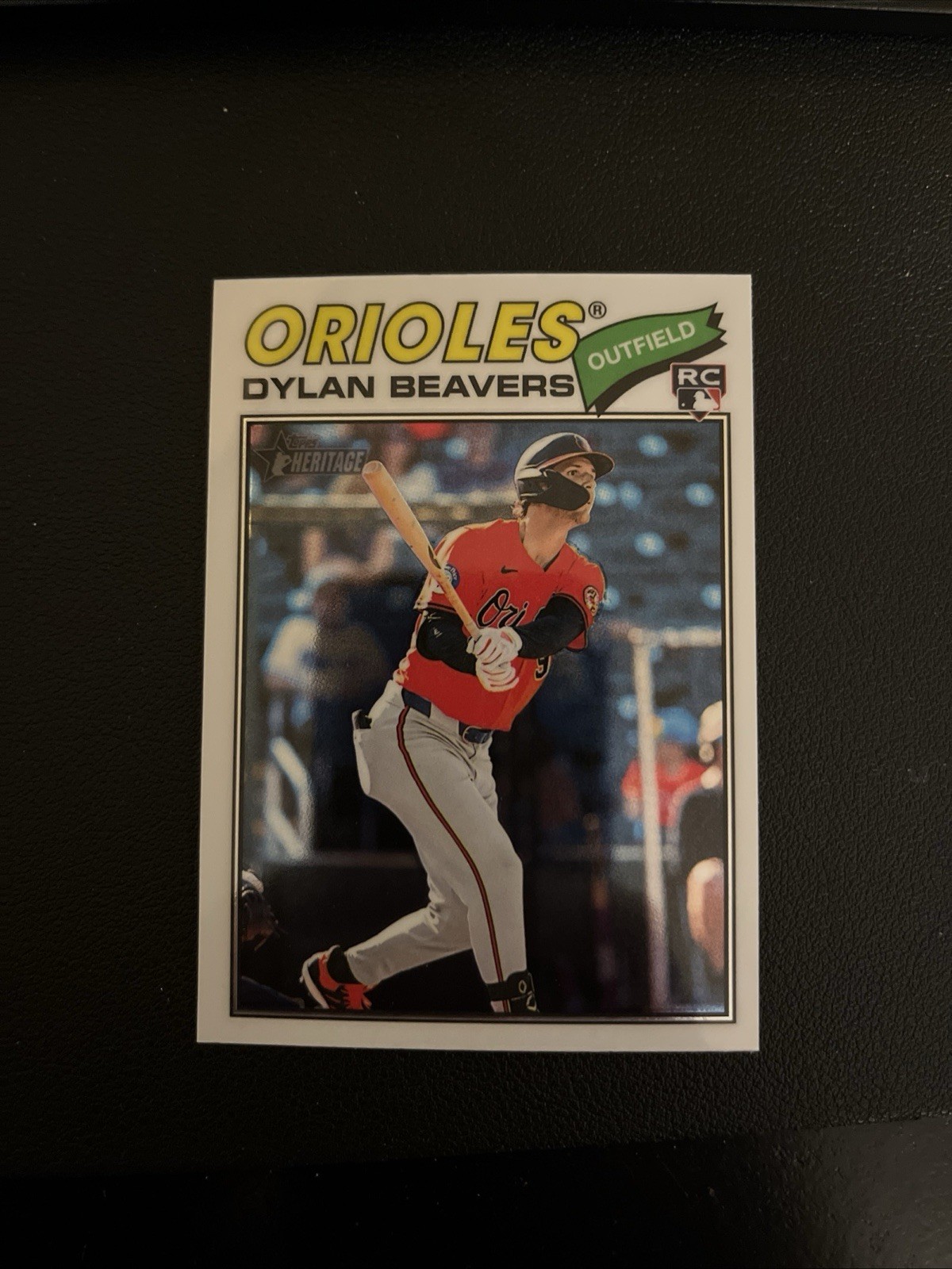 2026 Topps Heritage - #48 Dylan Beavers Chrome Rookie Orioles SP