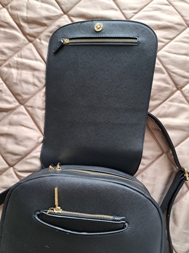 Stackers Black Plain Laptop Backpack Multi-Use Bag - Photo 3/17