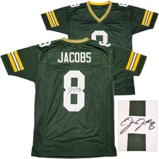 SALE! Green Bay Packers Josh Jacobs Signed Green Jersey Beckett Witness