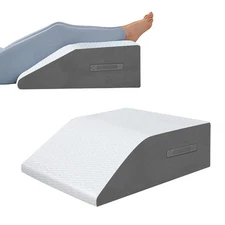 8" Leg Elevation Pillows Memory Foam Leg Support Bed Wedge Pillow Leg Elevate...