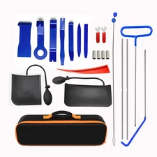 22PCS Professional Car Door Window Emergency Open Unlock Lock Out Auto Tool Kit