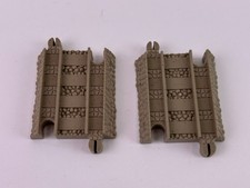Set of 2 Trackmaster 2 Plastic Tan Track Piece Thomas Friends Replacement