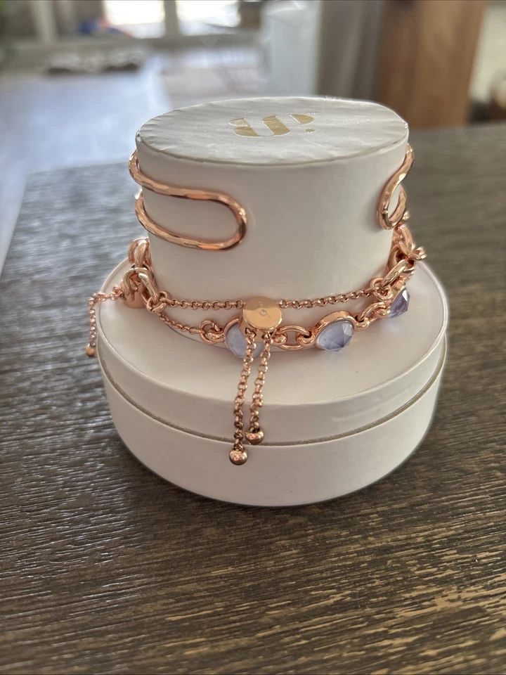 Bomb Party Spring Stacks 2025 Dreaming In Waves ST76227 chapeamento roxo ouro rosa - Imagem 2 de 2