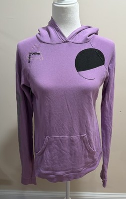 Free City Purple Lets Go Together Life Nature Love Hoodie Sweatshirt Top Sz. 1/S