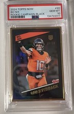 2024 Topps Now Bo Nix PSA 10💎 Jersey number/Color match 10/10