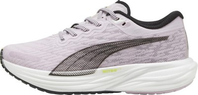 Puma Deviate Nitro 2 Womens Running Shoes Purple Cushioned Sports Run Trainers