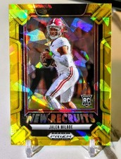 2025 Prizm Draft Picks Jalen Milroe Rc GOLD CRACKED ICE New Recruits Seahawks Qb