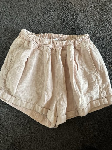 Lullaby Club Women’s Linen Blend Shorts Size XS. Pink Lullaby Club Stretch