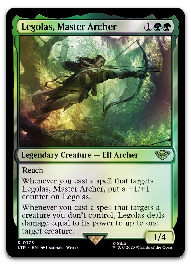 Legolas, Master Archer #173 (Foil) (LP) Lord of the Rings LTR Magic MTG
