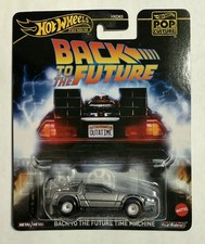 Hot Wheels Pop Culture BACK TO THE FUTURE TIME MACHINE 1:64 JBL65 Delorean New