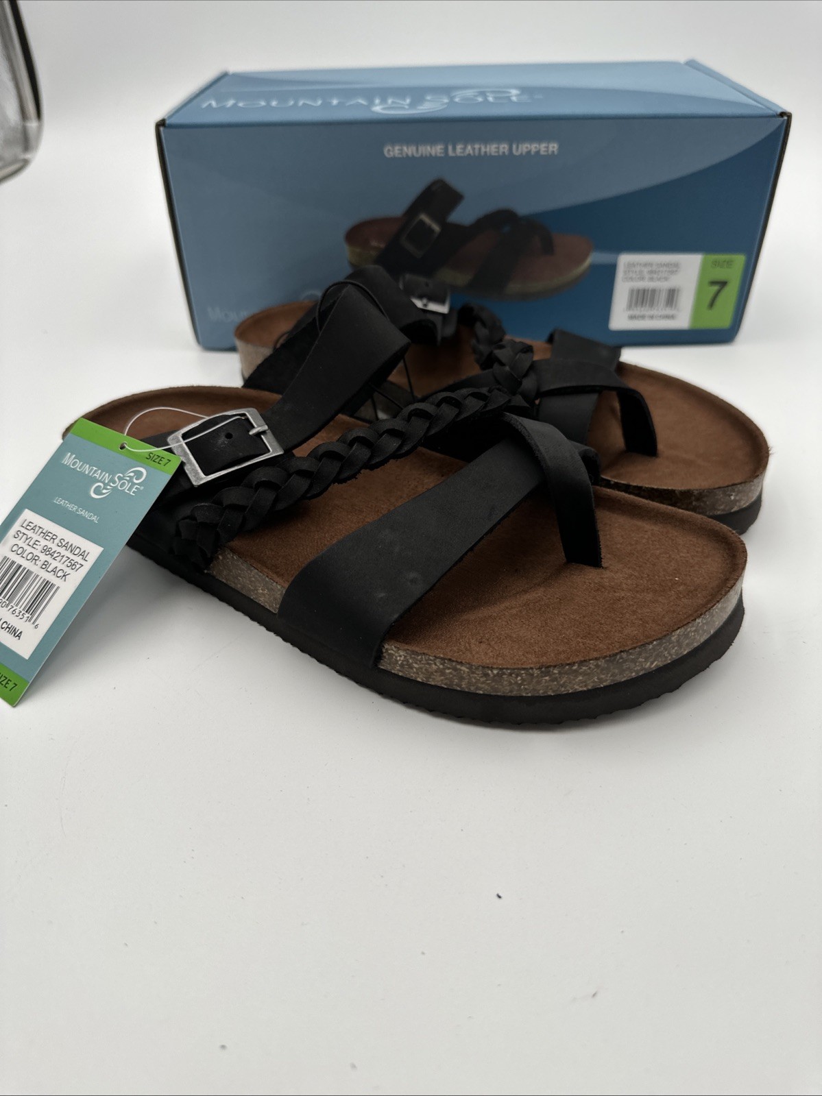 SAOLA Sandalo donna slip on comodo suola montagna nero taglia 7