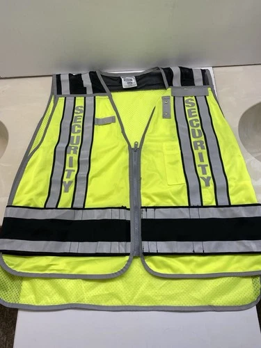 ML Kishigo 1083 Hi-Vis Mesh Safety Vest Lime Yellow ANSI Class 2 Mens 2XL SECURI - product listing photo