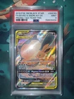 Eevee & Snorlax GX Full Art Tag Team SM169 Promo Pokemon Card PSA 9 MINT 2019