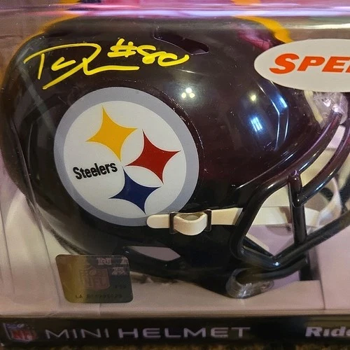Pittsburgh Steelers Football Darnell Washingtonl Autographed Mini Helmet