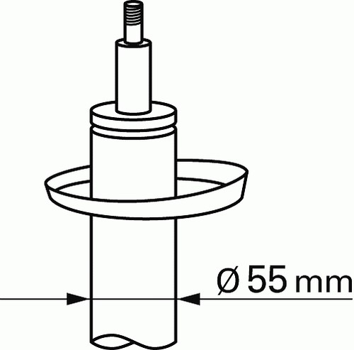 Shock Absorber for VW (FAW) SAGITAR SACHS 312 614 - Afbeelding 3 van 4