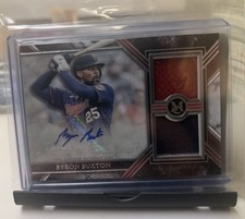 2022 Topps Museum Collection Dual Relic Autographs Byron Buxton /299 #SWDRA-BB 