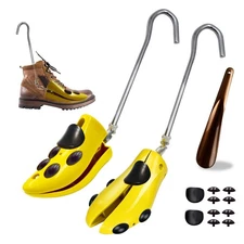 Boot Stretchers 2 Pack Adjustable for Cowboy Boots Size 7-13 Thick Wide Fee