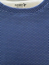 Old Navy Active Go Dry Cool Boys  Blue Polka Dot Sleeveless Shirt 10/12