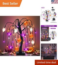 Halloween Table Decorations LED Willow Tree Spooky Indoor Home Party Decor