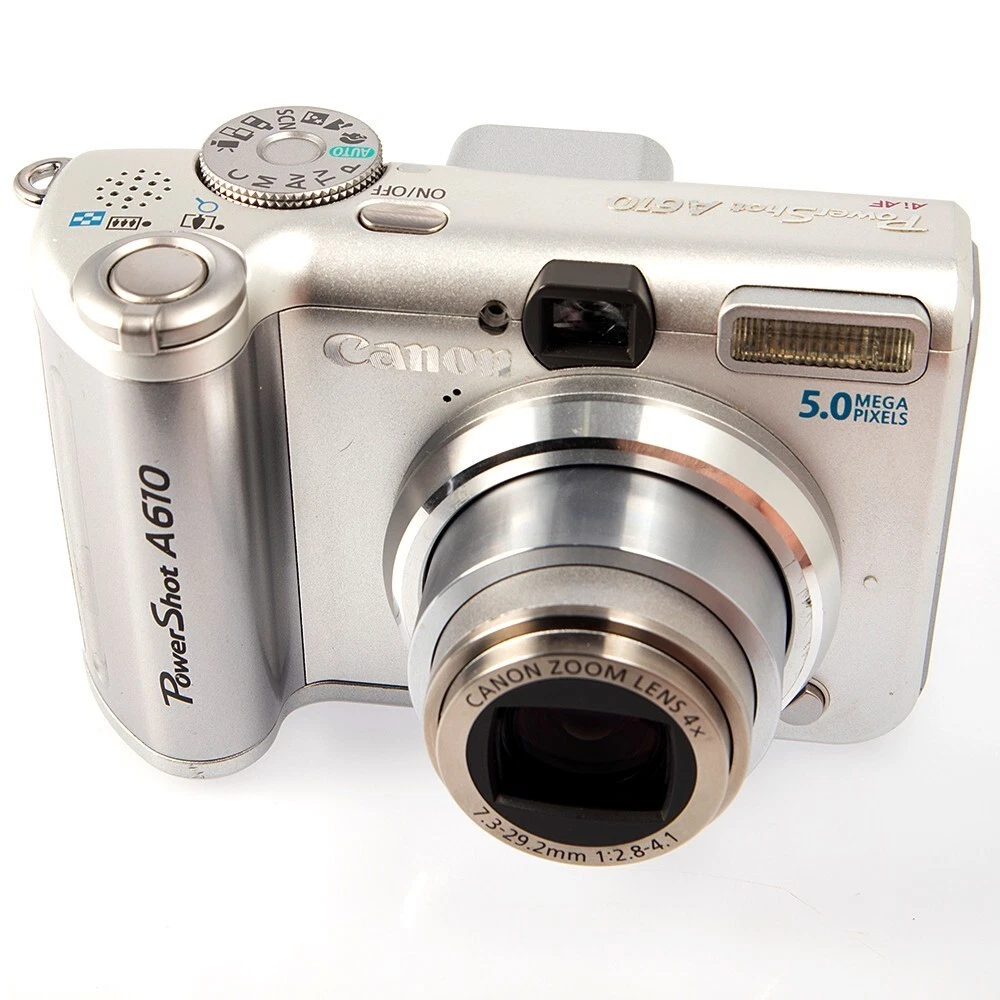 Canon キャノン PowerShot A610 シルバー デジカメ Câmera Digital Canon Powershot A610 5mp Zoom 4x | MercadoLivre