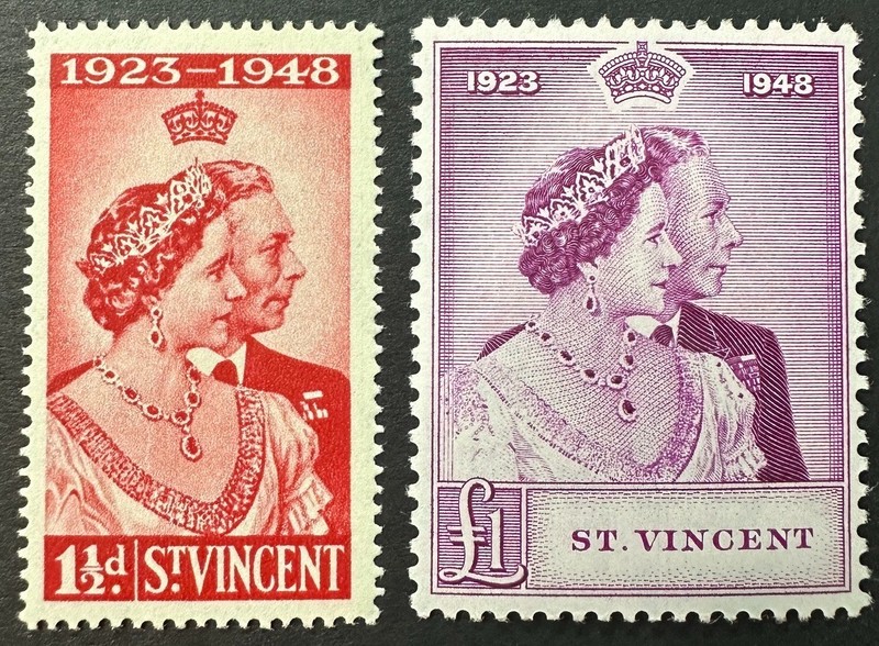 ST. VINCENT   154 - 155  Lovely   Mint    Very   Light   Hinged   Set