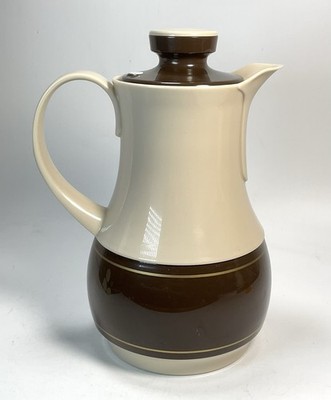 32 oz Thermos Ware Coffee Butler Model 570 Brown Beige Vintage