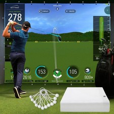 Golf Simulator Impact Screen Training Indoor/Outdoor, 3D Air Mesh Golf Impact