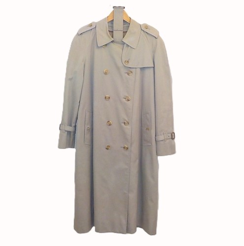 Vtg Pre-1999 Burberrys Trench Coat Wool Liner Leather Buckles Original Belt 14L - Image 1