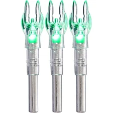 Nockturnal Green Lighted X-Nock 3-Pack