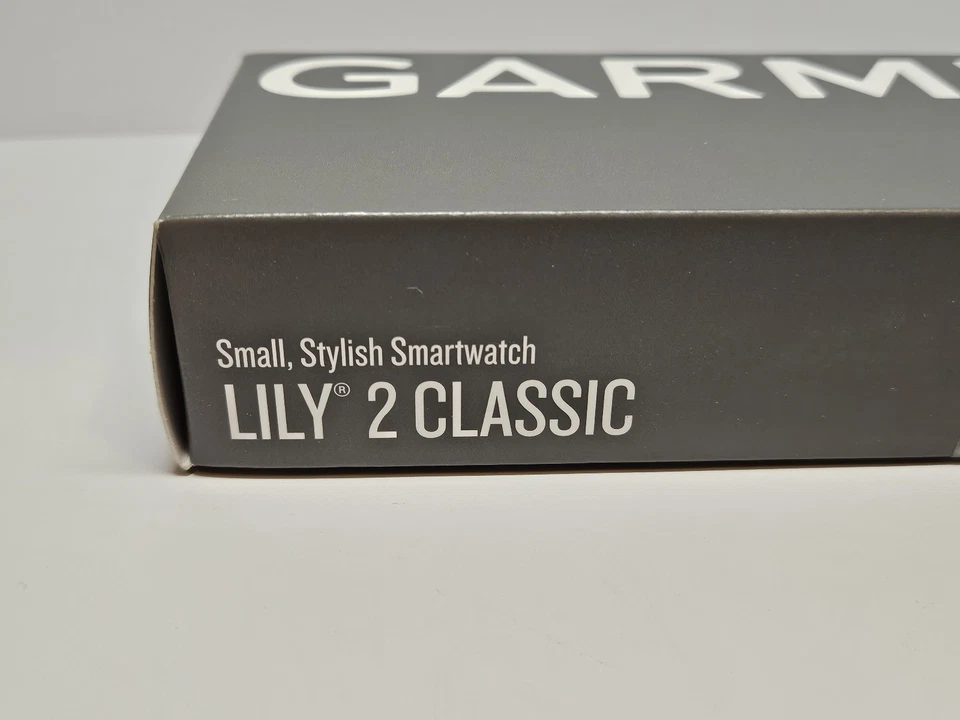 NEW Garmin Lily 2 Classic Watch, Cream Gold with Tan Leather Band 010-02839-02 - Image 2 of 4