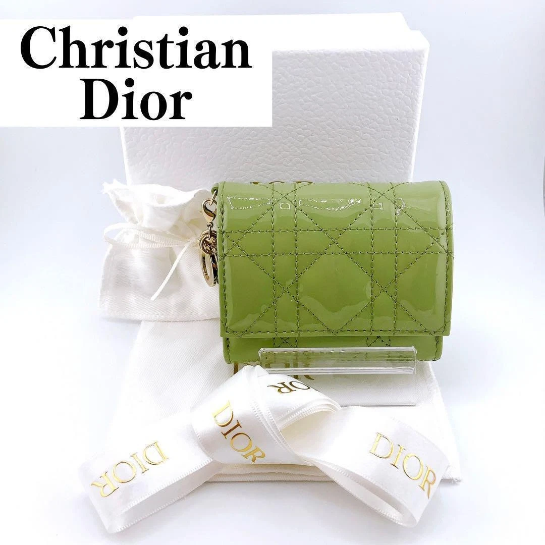 Portefeuille Christian Dior Lady Compact Authentique Occasion Design Unique