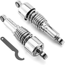10.5" Rear Shocks Lowering Kit Harley Touring Chrome Preload Adjustable FLT FLHT