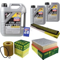 Inspektionspaket 7L Liqui Moly Top Tec 4100 5W-40 FüR BMW 3Er Cabriolet E46 320