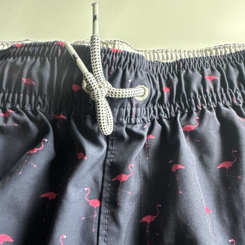 Abercrombie & Fitch Boys 13/14 Navy With Pink Flamingos - Picture 4 of 5