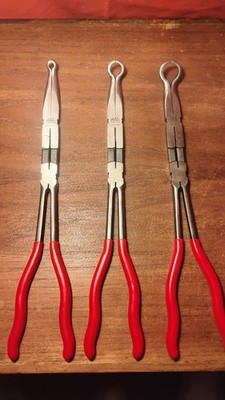 3-PC. Double-Jointed Gripping Pliers 13'' X-Small (1/4'') - Large (3/4'') Mac Tools