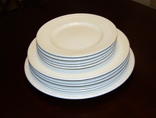 11 pc MIkasa Italian Countryside 5 Dinner 5 Salad 1 Chop Plate - EUC