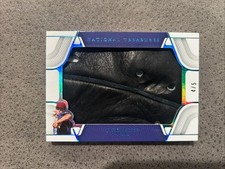 2023 Panini National Treasures Jack Leiter Game Used Jumbo Glove 4/5 Rangers
